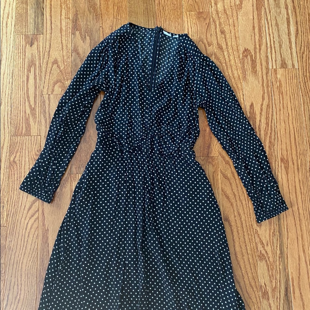 Navy blue dress with stars